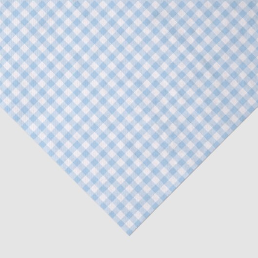 Classic Gingham Baby Blue Seidenpapier (Detail)