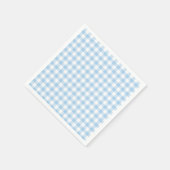 Classic Gingham Baby Blue Serviette (Ecke)