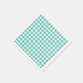 Classic Gingham Bluegrass Green Serviette (Ecke)