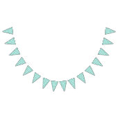 Classic Gingham Bluegrass Green Wimpelkette (Alle)
