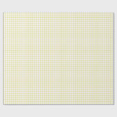 Classic Gingham Butter Yellow Geschenkpapier (Flach)