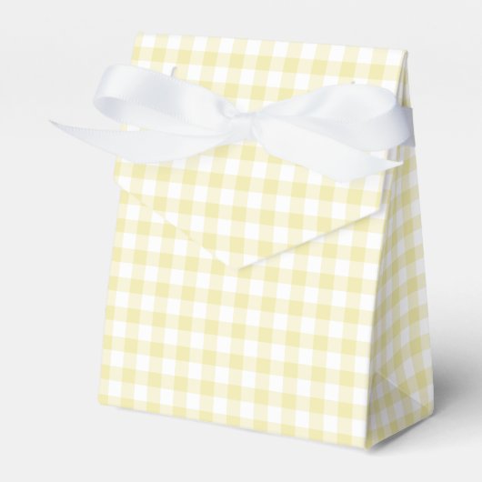 Classic Gingham Butter Yellow Geschenkschachtel (Vorderseite)
