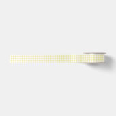 Classic Gingham Butter Yellow Satinband (Vorderseite)