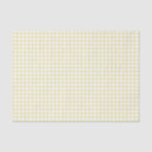 Classic Gingham Butter Yellow Seidenpapier (Vorderseite)