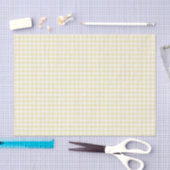 Classic Gingham Butter Yellow Seidenpapier (Handwerk)
