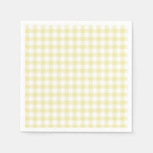 Classic Gingham Butter Yellow Serviette