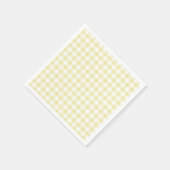 Classic Gingham Butter Yellow Serviette (Ecke)