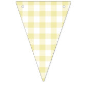 Classic Gingham Butter Yellow Wimpelkette (Erste Fahne)