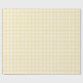 Classic Gingham Canary Yellow Geschenkpapier (Flach)
