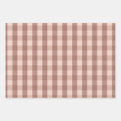 Classic Gingham Checkered Geschenkpapier Set (Vorderseite 3)