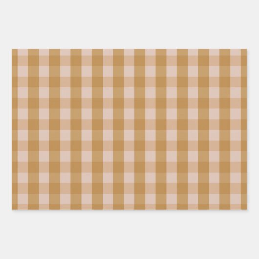 Classic Gingham Checkered Geschenkpapier Set (Vorderseite 2)