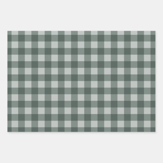 Classic Gingham Checkered Geschenkpapier Set (Vorderseite)