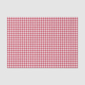 Classic Gingham Cherry Red Seidenpapier (Vorderseite)
