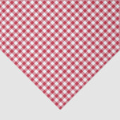 Classic Gingham Cherry Red Seidenpapier (Ausschnitt)