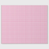 Classic Gingham Fuchsia Geschenkpapier (Flach)