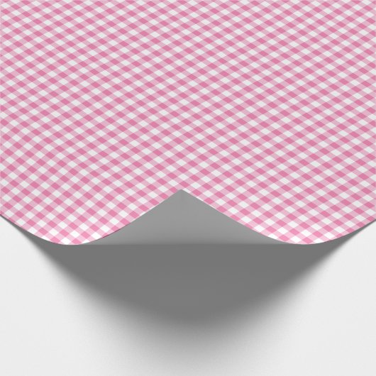 Classic Gingham Fuchsia Geschenkpapier (Ecke)