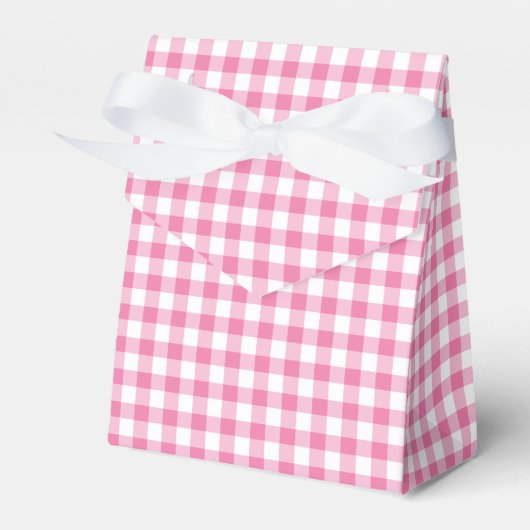 Classic Gingham Fuchsia Geschenkschachtel (Vorderseite)
