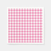 Classic Gingham Fuchsia Serviette (Vorderseite)