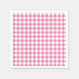 Classic Gingham Fuchsia Serviette