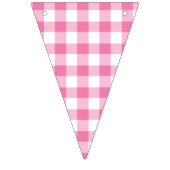 Classic Gingham Fuchsia Wimpelkette (Dritte Fahne)