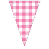 Classic Gingham Fuchsia Wimpelkette (Erste Fahne)