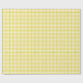 Classic Gingham Golden Yellow Geschenkpapier (Flach)