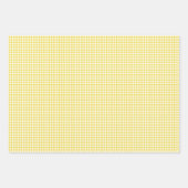 Classic Gingham Golden Yellow Geschenkpapier Set (Vorderseite 3)