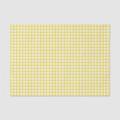 Classic Gingham Golden Yellow Seidenpapier (Vorderseite)