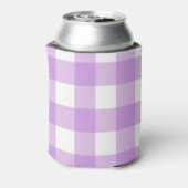 Classic Gingham Karo Kariert Pattern Lilac Dosenkühler (Kanne Rückseite)