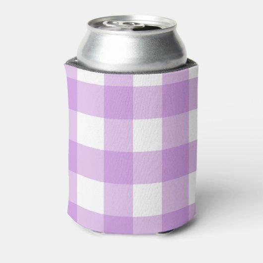 Classic Gingham Karo Kariert Pattern Lilac Dosenkühler (Kanne Rückseite)