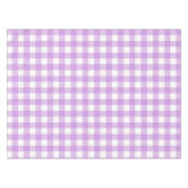 Classic Gingham Karo Kariert Pattern Lilac Tischdecke (Vorderseite (Horizontal))