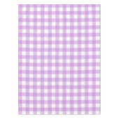 Classic Gingham Karo Kariert Pattern Lilac Tischdecke (Vorderseite)