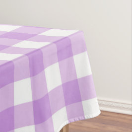 Classic Gingham Karo Kariert Pattern Lilac Tischdecke
