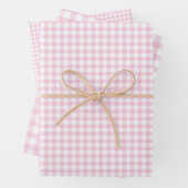 Classic Gingham Light Pink Geschenkpapier Set (Beispiel)