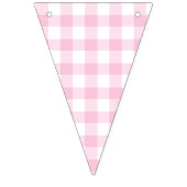 Classic Gingham Light Pink Wimpelkette (Zweite Fahne)