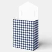 Classic Gingham Navy Blue Geschenkschachtel (Geöffnet)