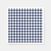 Classic Gingham Navy Blue Serviette (Vorderseite)