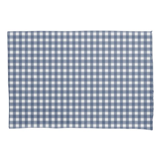 Classic Gingham Navy Kissenbezug (Vorderseite)
