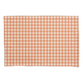 Classic Gingham Orange Kissenbezug (Vorderseite)