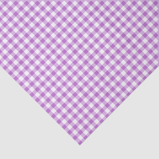 Classic Gingham Orchid Lila Seidenpapier (Ausschnitt)
