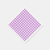 Classic Gingham Orchid Lila Serviette (Ecke)