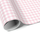 Classic Gingham Pink Geschenkpapier (Rolleneckpunkt)