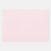 Classic Gingham Pink Geschenkpapier Set (Vorderseite 3)