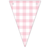 Classic Gingham Pink Wimpelkette (Dritte Fahne)