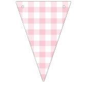 Classic Gingham Pink Wimpelkette (Zweite Fahne)