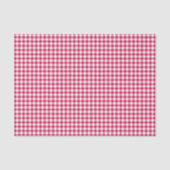 Classic Gingham Raspberry Seidenpapier (Vorderseite)