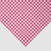 Classic Gingham Raspberry Seidenpapier (Ausschnitt)