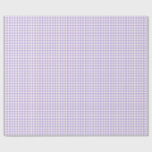 Classic Gingham Soft Lavender Geschenkpapier (Flach)