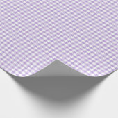 Classic Gingham Soft Lavender Geschenkpapier (Ecke)