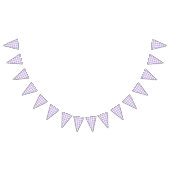 Classic Gingham Soft Lavender Wimpelkette (Alle)
